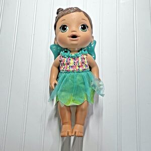 Baby Alive Face Paint Fairy Brunette Hair 12" Drink & Wet Baby